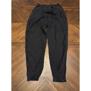 Vintage Nike Black Nylon Windbreaker Track Pants Joggers Mens Large RN 56323